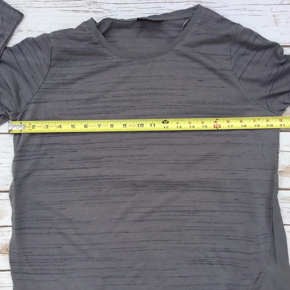 Gina Benotti Grey Sheer Back Tunic Top NWOT - Picture 6 of 8